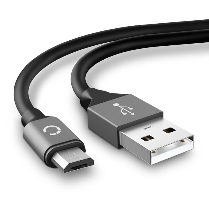 Cable USB para tablets Acer Aspire Switch 10 / 10 E / 10 HD / 11 (micro USB) - Cable de Carga y Datos 2.0 2m 2A gris PVC