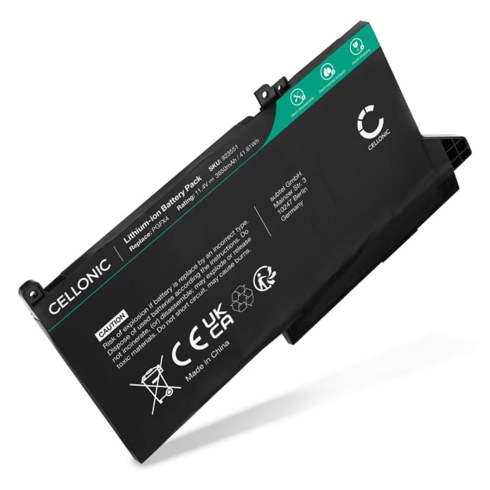 1x Batterij voor Dell Latitude 7490, 12 7490, 12 7480, 12 7280, 5310, 7300, 12 7000, 12 700, 13 5300, 13 7300 Laptop - 3600mAh 11.4V 