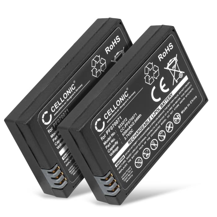 2x Batterij compatibel met Parrot Airborne Cargo Hydrofoil Jumping sumo Mini Drone MiniDrone Jumping Sumo MiniDrone Rolling Spider Night Race Airborne Night - PF070071 MCSAS00319 MCSAS00314 550mAh vervangende accu reservebatterij extra energie