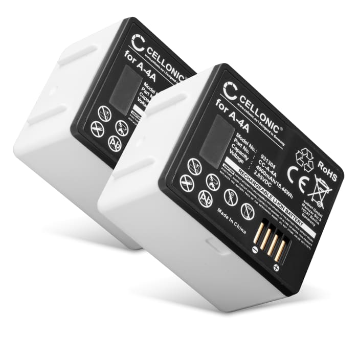 2x Battery for Arlo Pro 4, Arlo Pro 3, Arlo Ultra 2, Arlo Pro 5, Arlo Ultra, Arlo Ultra 4K 4800mAh from CELLONIC