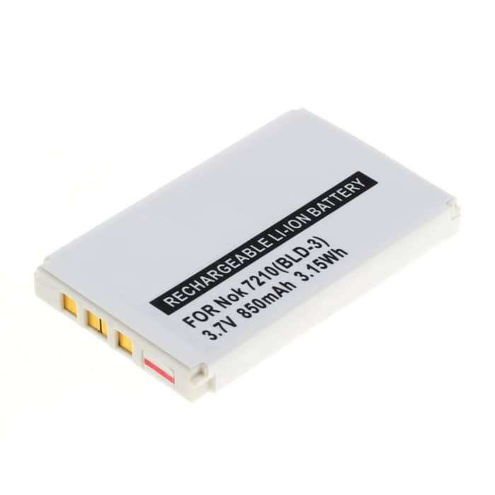 Bateria Nokia BLD-3 850mAh - BLD-3, Batería larga duración para smartphones Nokia 2100 / 3200 / 3300 / 6220 / 6610 / 6610i / 7210 / 7250 / 7250i