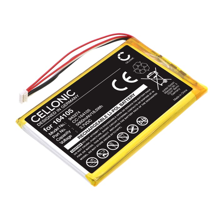 Battery for VTech RM7766HD, RM5766HD, LF915HD, LF920HD, LF930HD, VM901, VM919HD 5000mAh from CELLONIC