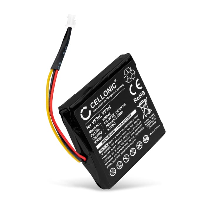 VF3H, AHA11108002, VF3K GPS accu voor TomTom Go 400 Touch, Go 400 4,2", Via 110 - 700mAh vervangende batterij navigatie