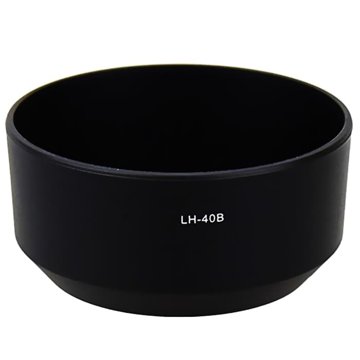 CELLONIC® LH-40B Lens Hood for Olympus M.Zuiko Digital 45mm 1:1.8 Plastic Bayonet Cylindrical / Round Sun Shade