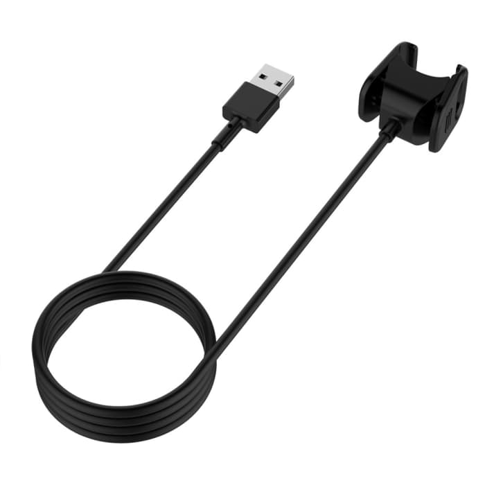 USB Kabel compatibel met FitBit Charge 3 - Oplaadkabel 1A Laad Snoer Datakabel zwart smartwatch