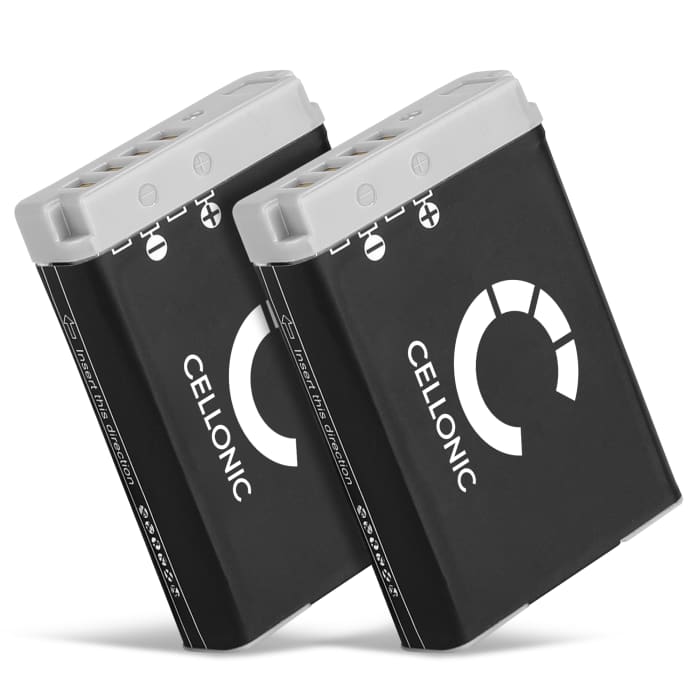 2x Batterij voor Canon PowerShot G7 X Mark II G1x Mark III G5 X G9 X Mark II PowerShot SX740 HS 1010mAh van CELLONIC