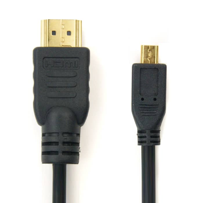 Câble Micro HDMI Type D pour FujiFilm X-T3 X-T30 X-T2 X-T20 X-T100 X100f X100t Fuji X-E3 X-A10 X-A3 X-Pro2 GFX100 GFX 50R XP140 XP130 - Cable HDMI 1.4 de 1.5m pour TV, DVD, Blu-Ray, Caméra, Moniteur