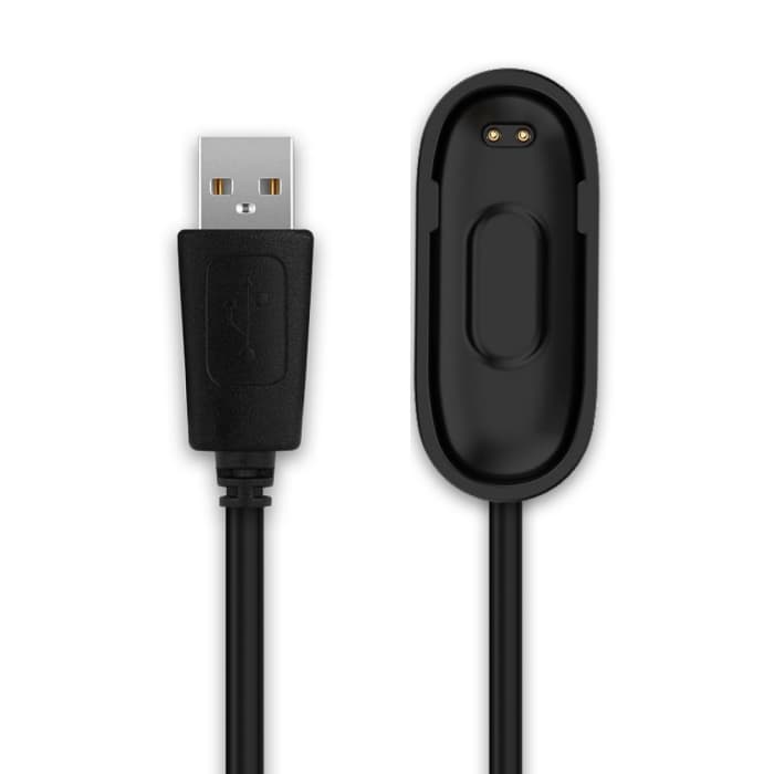 USB Kabel compatibel met Xiaomi Mi Band 4 - Oplaadkabel 1A Laad Snoer Datakabel zwart smartwatch