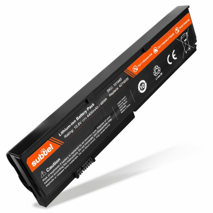 Battery for Lenovo ThinkPad X201, X200, X201i, X200s, X201s, X200si, 42T4534, 42T4537, 42T4646, 42T4647 10.8V - 11.1V 4400mAh from subtel