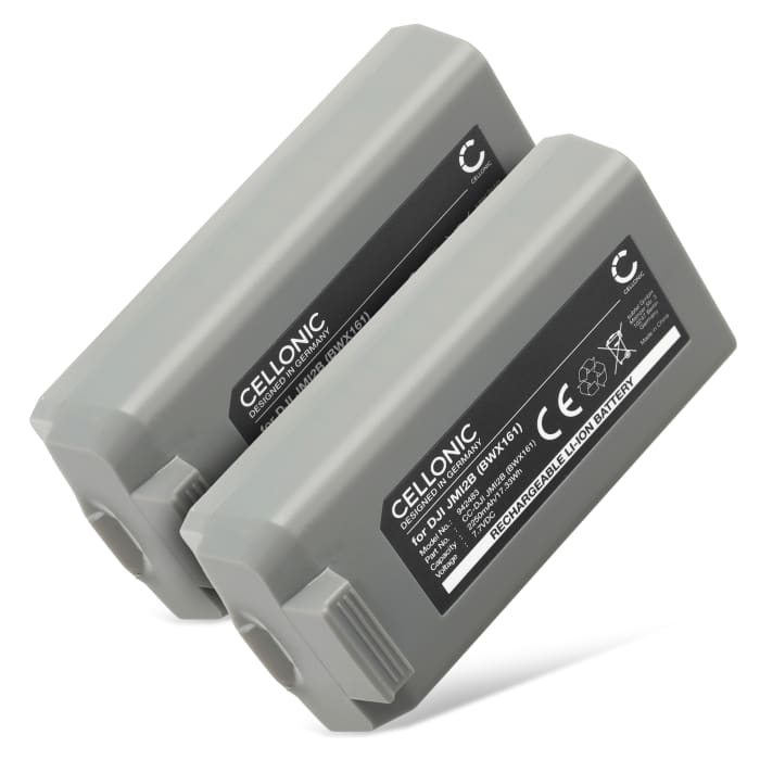 2x Batterie pour DJI Mavic Mini 2, Mavic Mini SE, mini 2 - BWX161-2250-7.7 (2250mAh ) Batterie de remplacement