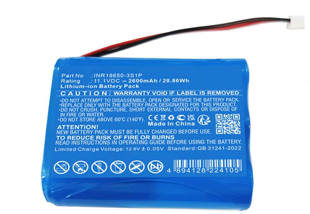 Akku für Capillus 272 INR18650-3S1P (2600mAh, 11.1V) von CELLONIC