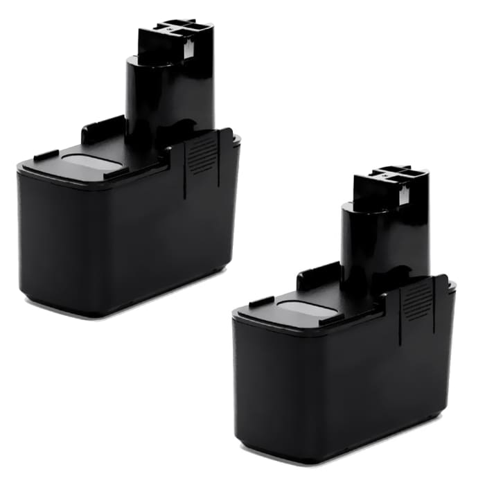 2x Batteria 2607335055, 2607335108, 2607335244, 2607335071 per attrezzo Bosch GSR12 VES-2, PSR12 VES-2, PSR120, GBM12 VES-2 Affidabile batteria di ricambio da 3Ah NiMH con ridotto effetto memoria per utensili Bosch