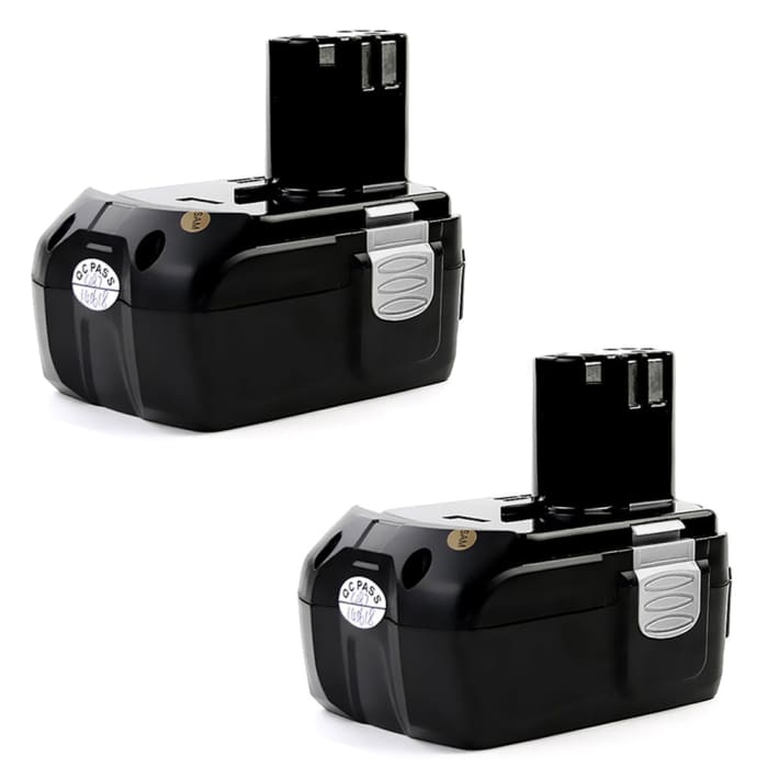 2x Battery for Hitachi WR18DL, CR18DL, C 18DL, DV18DCL2, DS18DL Cordless Tools - 3Ah 18V Li Ion BCL1815 ,BCL1840, EBM 1830, 326240, 326241, 327730 Battery Replacement