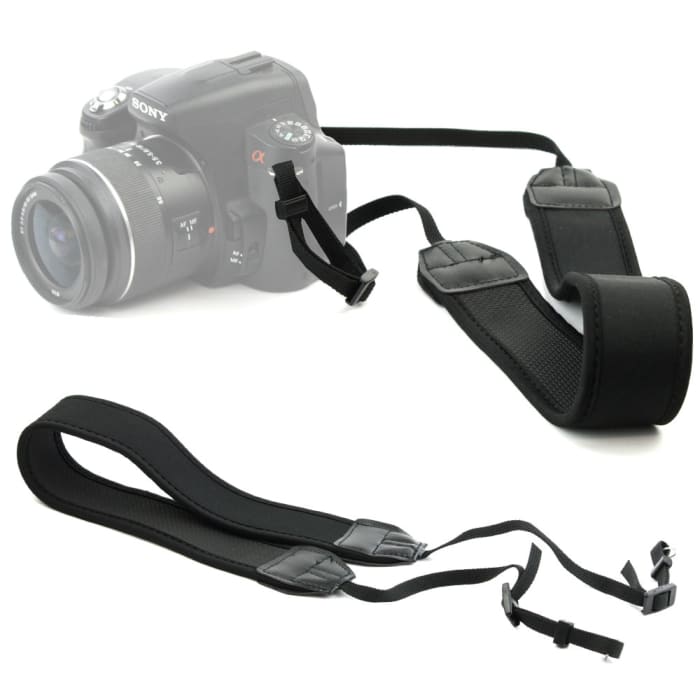 Camera strap for Canon EOS, Panasonic Lumix, Nikon D, Sony Alpha, etc, ca. 110cm, Loop fastening, Nylon