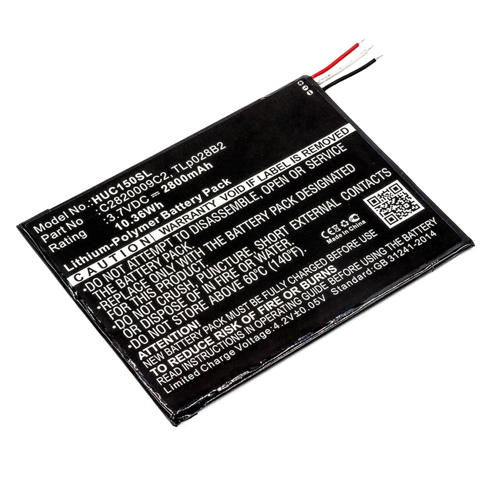 Kurio Tab 2, Xtreme 2, C15100M, C15150M Battery C2820009C2, TLp028B2