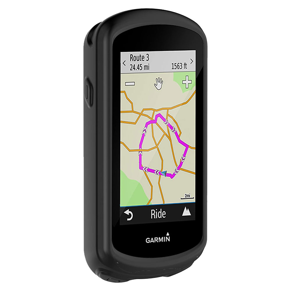Custodia Morbida In Silicone Disscool Per Garmin Edge 1030 Plus / 1030 - Anti-urto E Antigraffio - Nero