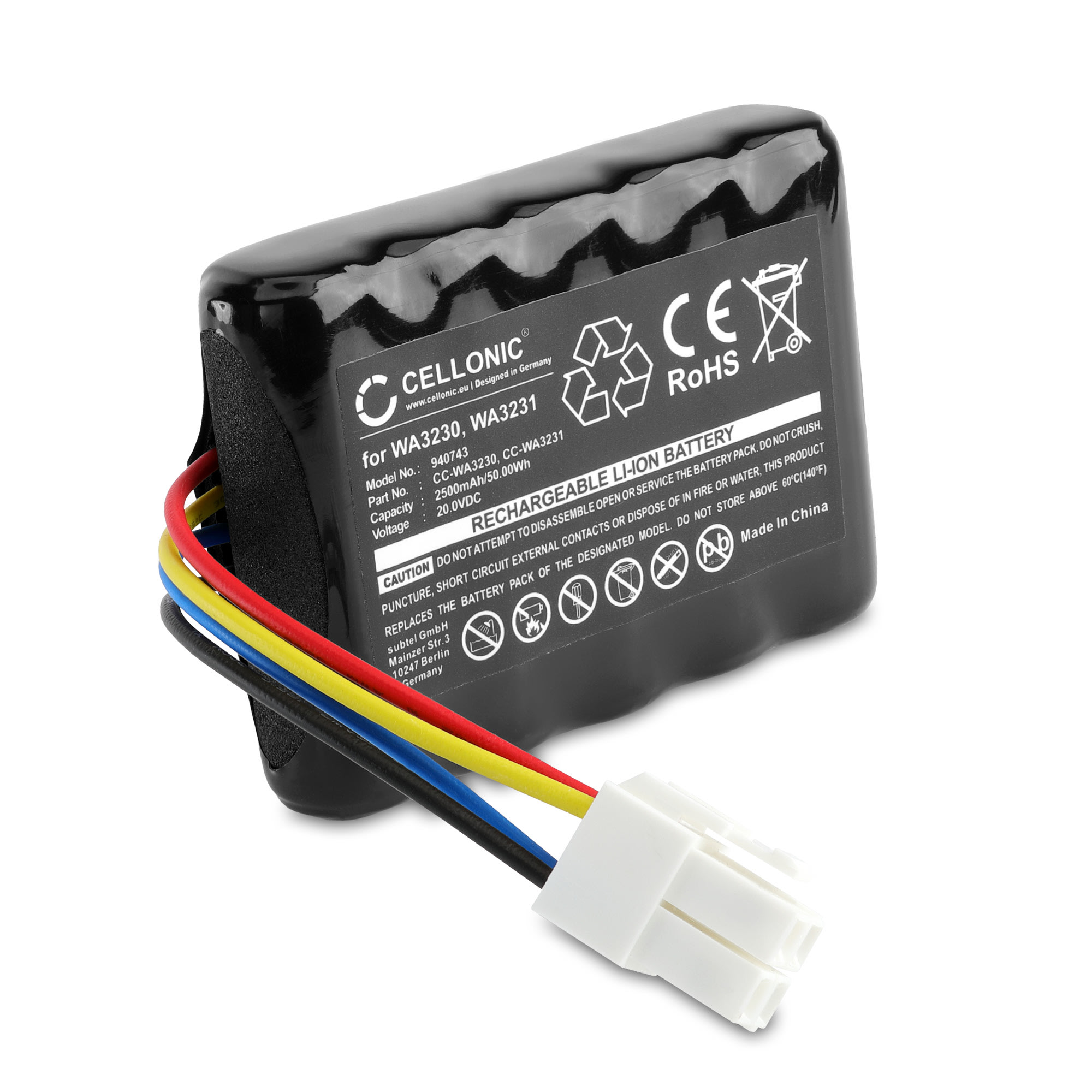 Batterie 20V 2600mAh Pour Worx Landroid S300, S300i, S450i, S500i, S700i & WR Series – Remplacement Haute Capacité WA3230 WA3231 LA0001 LA0002