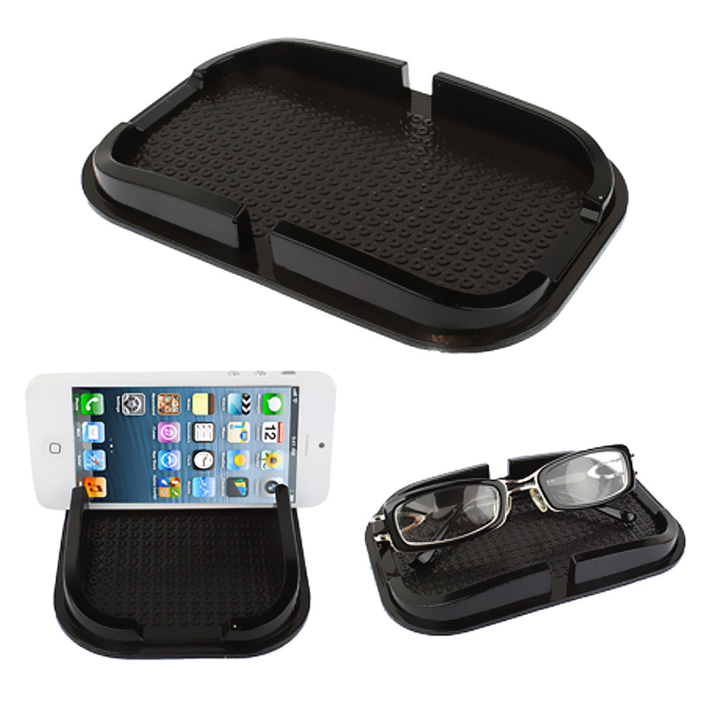 Tappetino antiscivolo multifunzione per auto, supporto per telefono, tappetino universale multifunzione per cruscotto auto, tappetino adesivo antiscivolo con supporto per telefono, accessori per