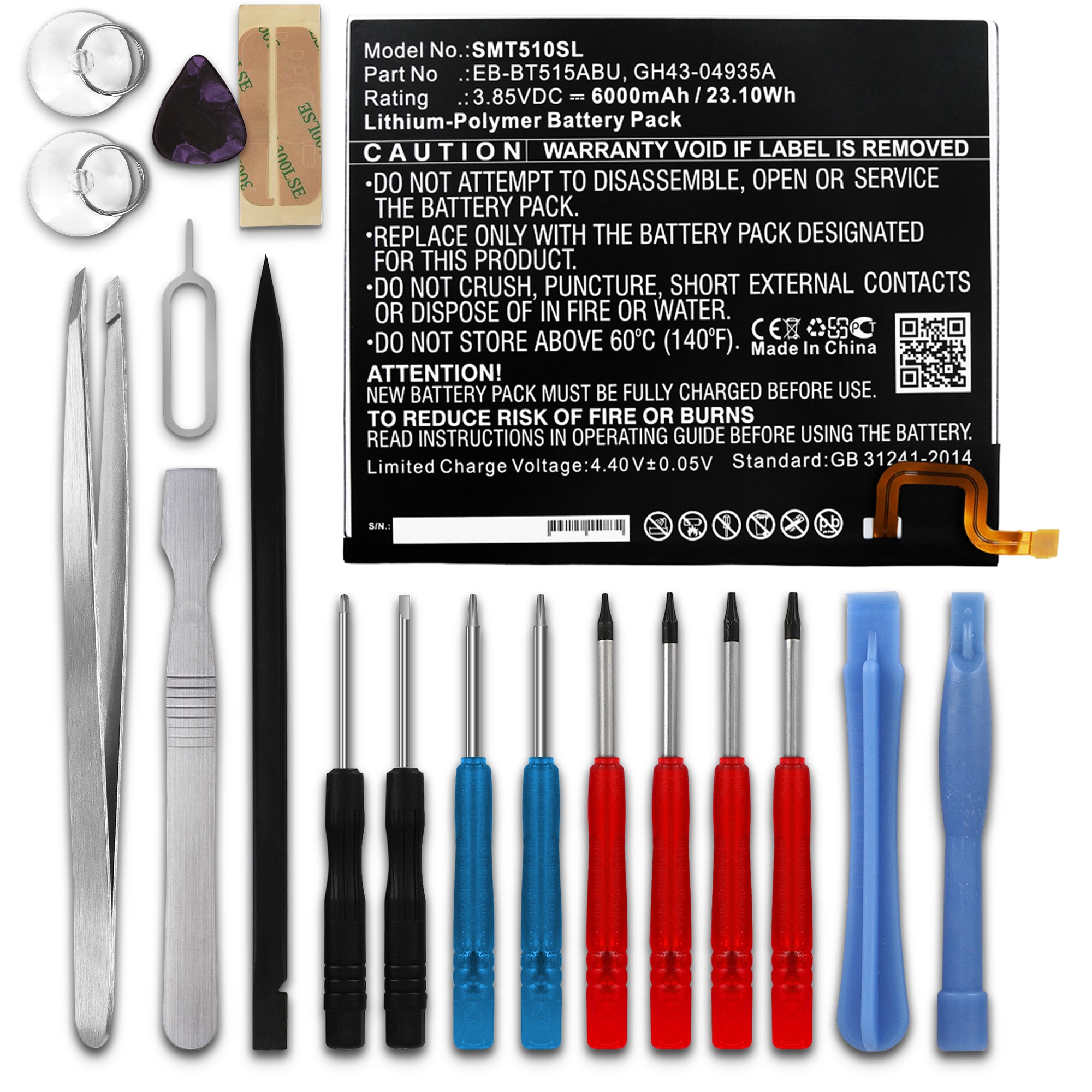 Replacement Battery & Tool Kit for Samsung Galaxy Tab S2 9.7 (SMT810