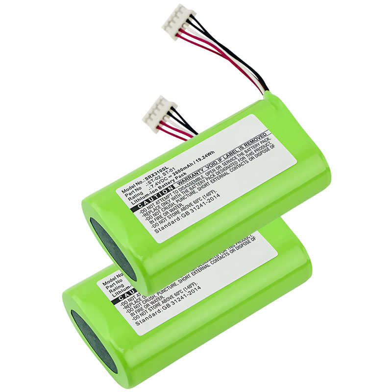 2x Battery for Sony SRSX3 SRSXB2 SRSXB20 ST01 (2600mAh) Spare