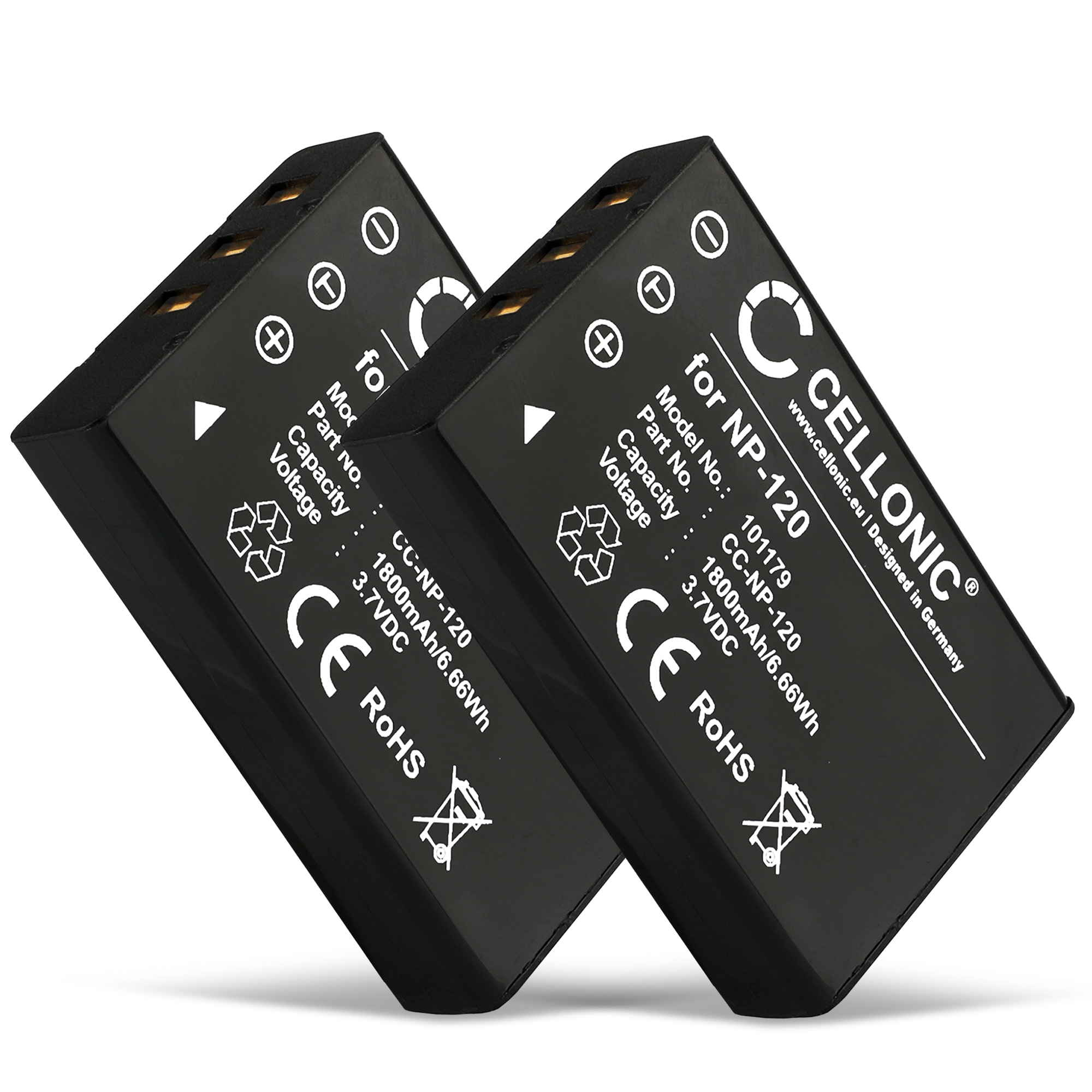 2x Akku Für Medion Life P43012 Kamera – 800 MAh, 3,7 V Li-Ion, Kompatibel Mit CAS101, NP-40 Uvm.