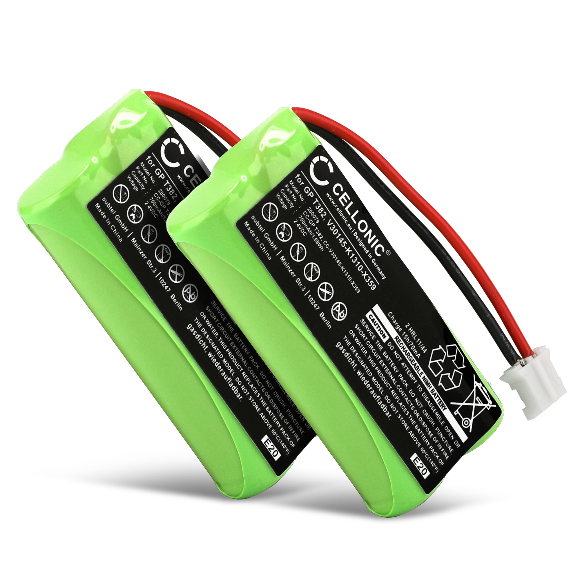 2x V30145K1310X383,V30145K1310X359 Battery for Siemens Gigaset A120