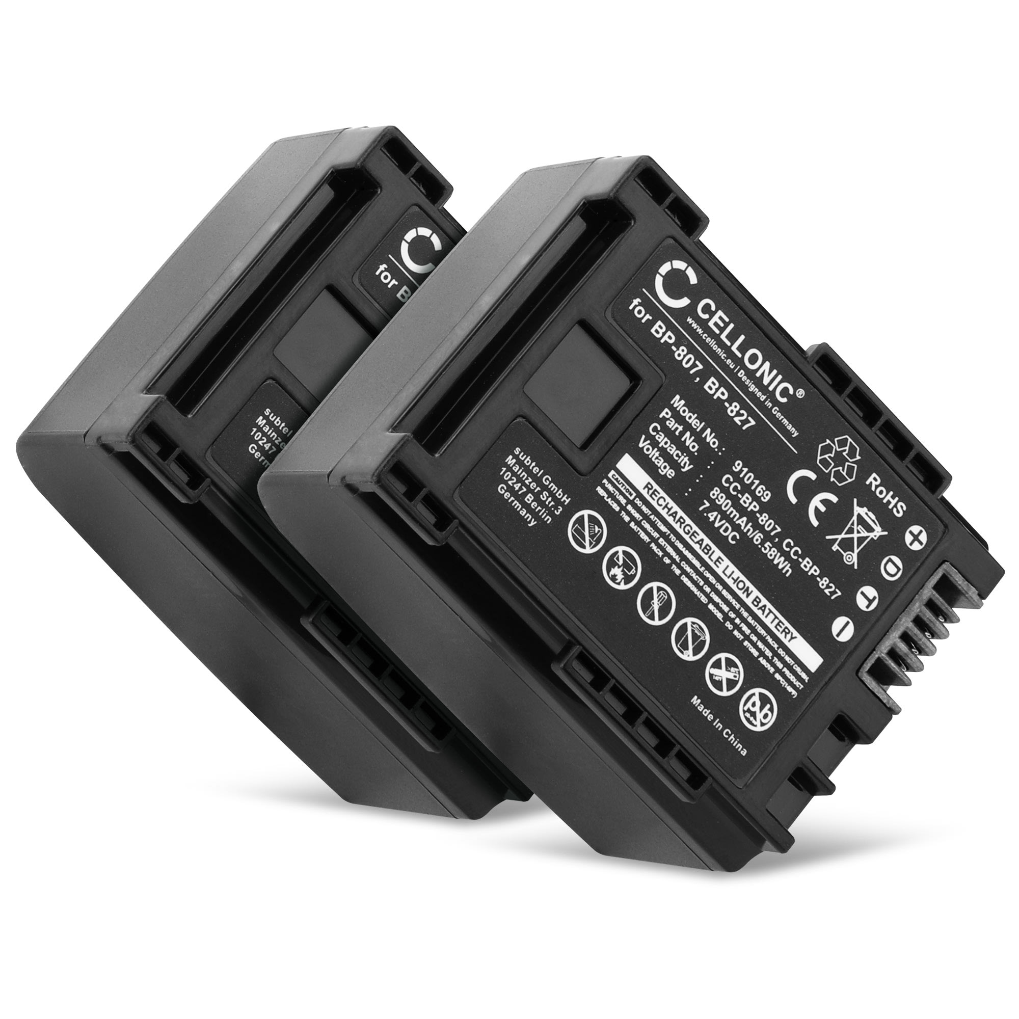 Batteria PATONA BP-820 1780mAh Per Canon Camcorder - Compatibile Con XA10, XA20, XA30, LEGRIA Serie - Foto 11