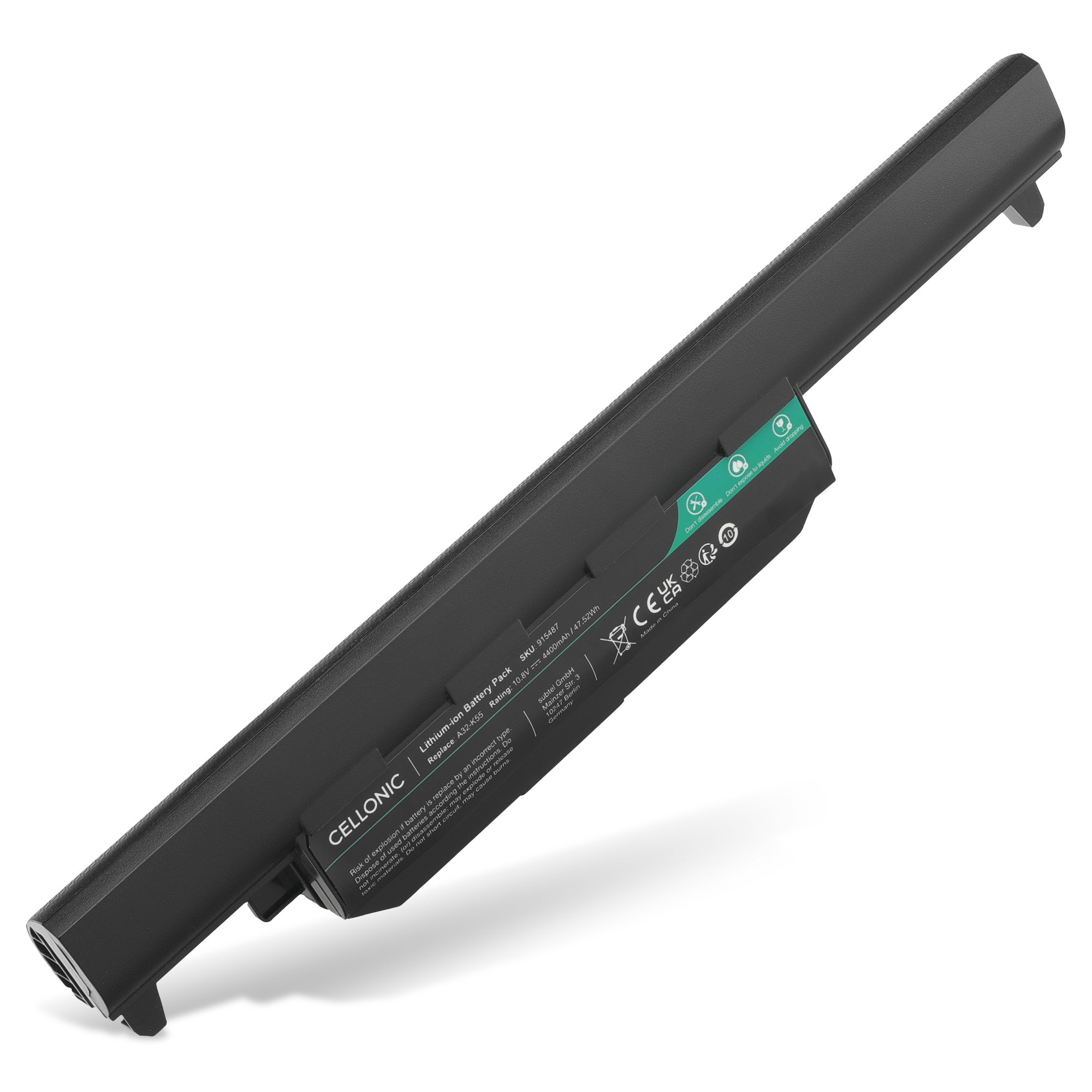 Batterie Générique Compatible ASUS K75VD, K75VJ – 11.1V, 5200mAh, 6 Cellules, Neuve