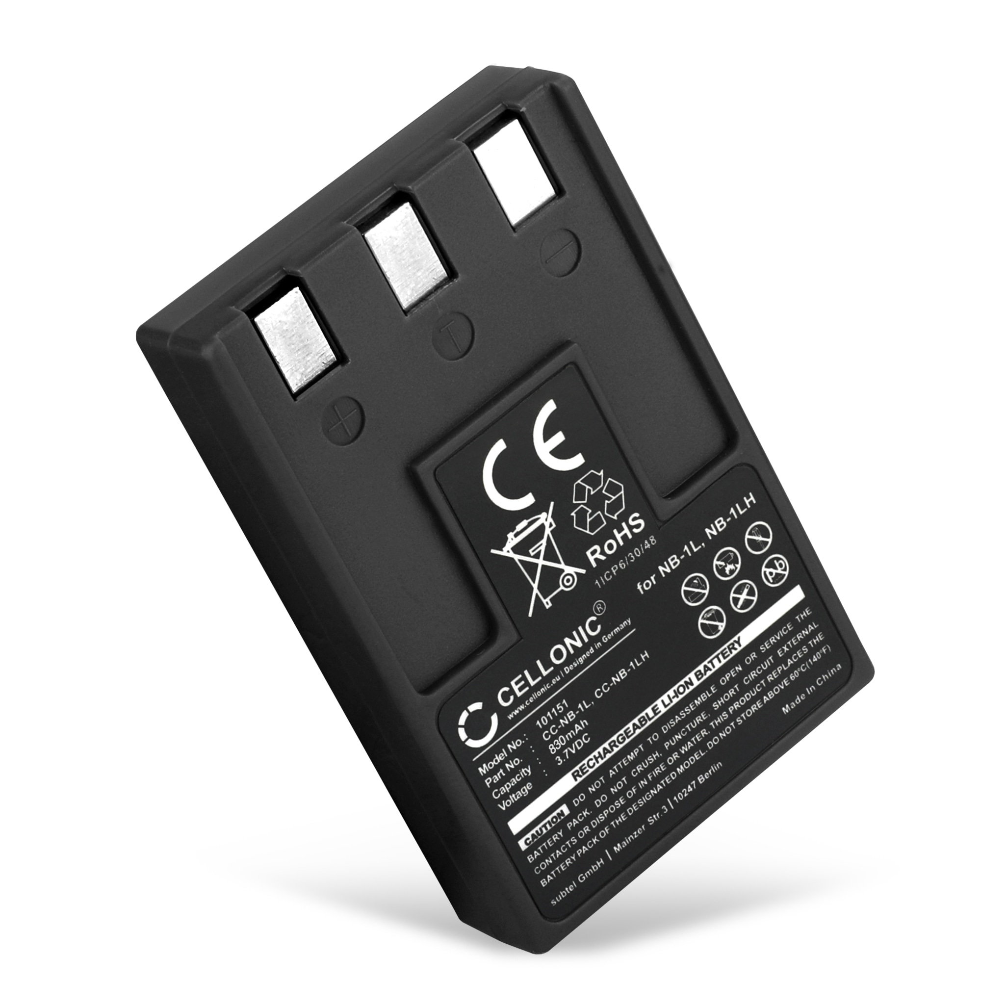 Batterie NB-1L De Remplacement Pour Appareils Photo Canon Ixus - Compatible Ixus 200, 300, 400, 500, V, Etc. - 9