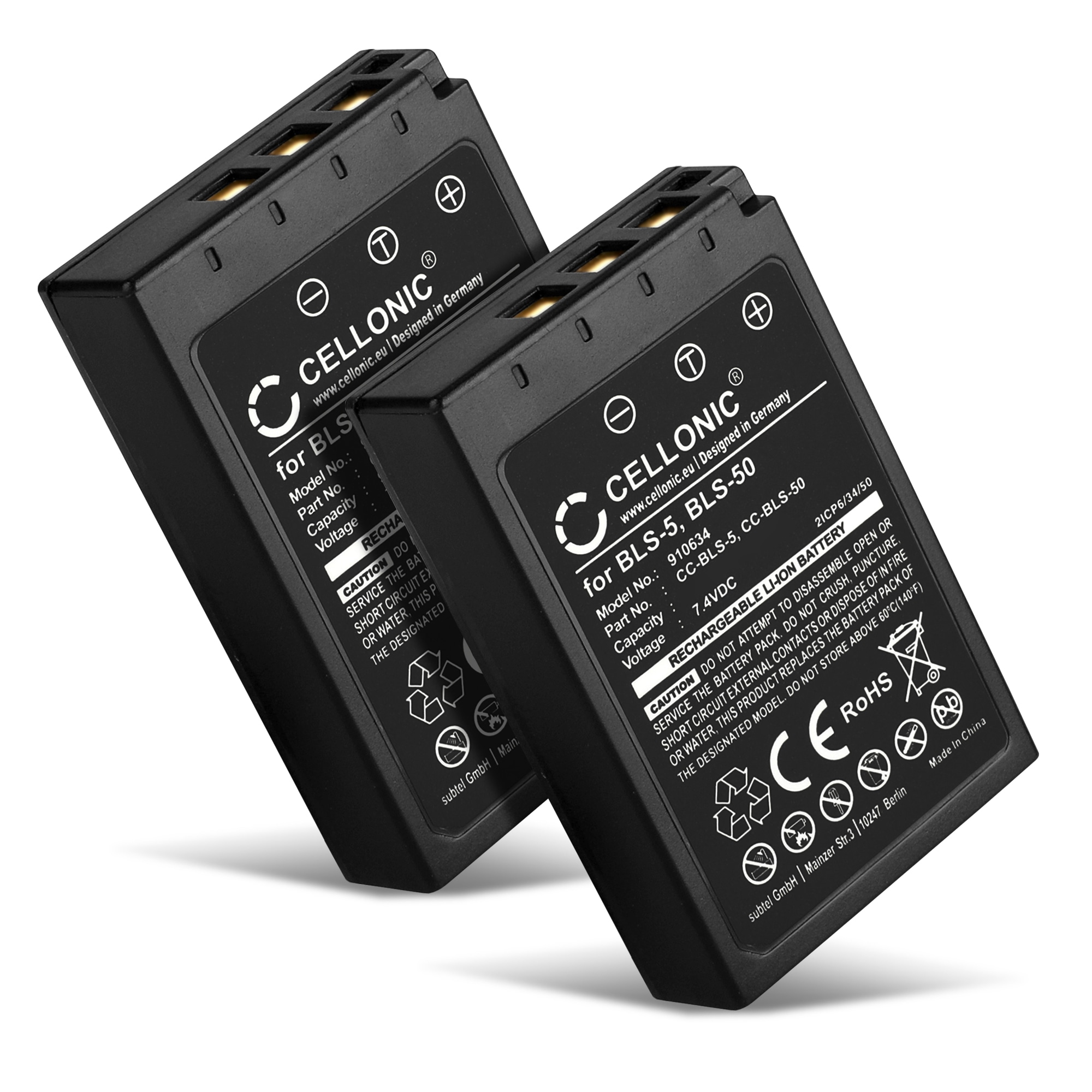 Batterie De Rechange Pour Olympus Pen E-P5 F - Li-ion 1140mAh, 7,6V, Marque EXTENSILO, Neuve Et Emballée