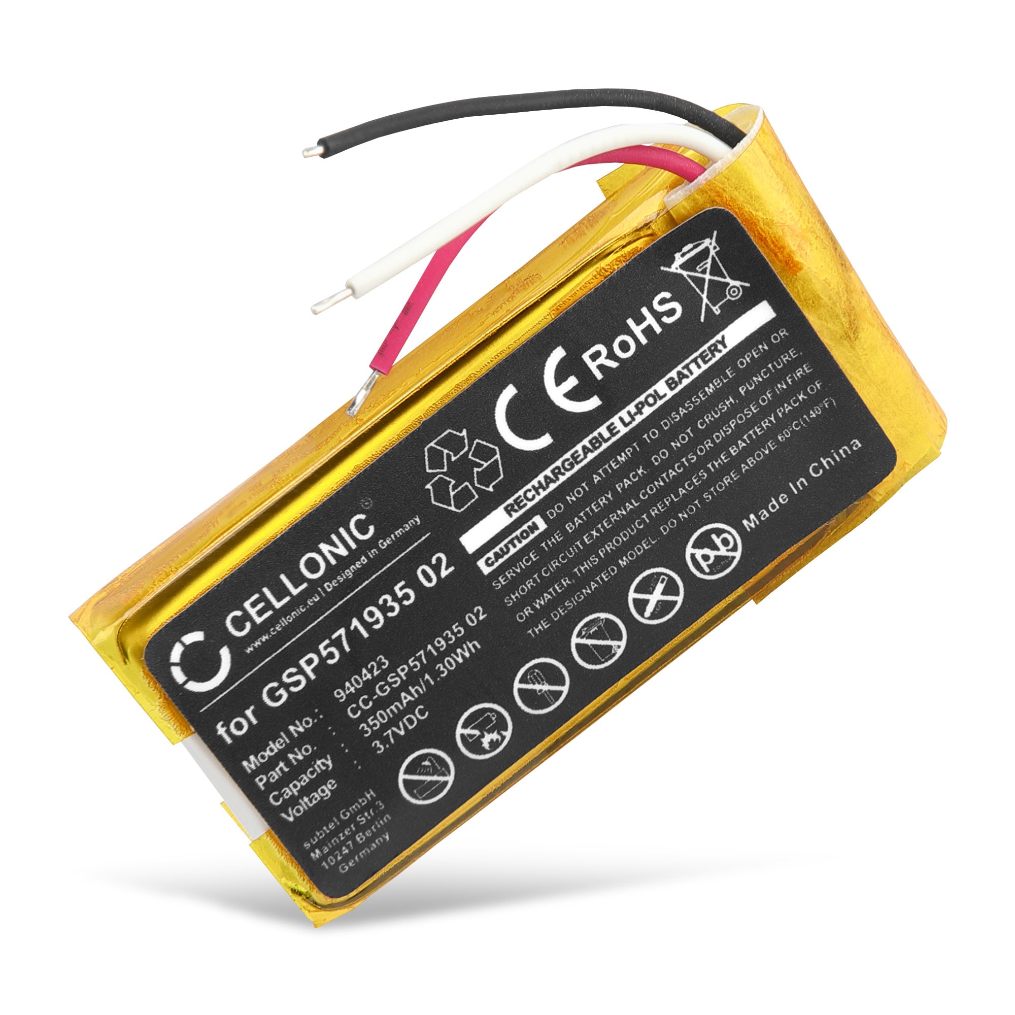 Batteria Sostitutiva Per JBL Tune 510BT E 500BT - Ricambio Originale 450mAh 3.7V Li-Polymer - Foto 6