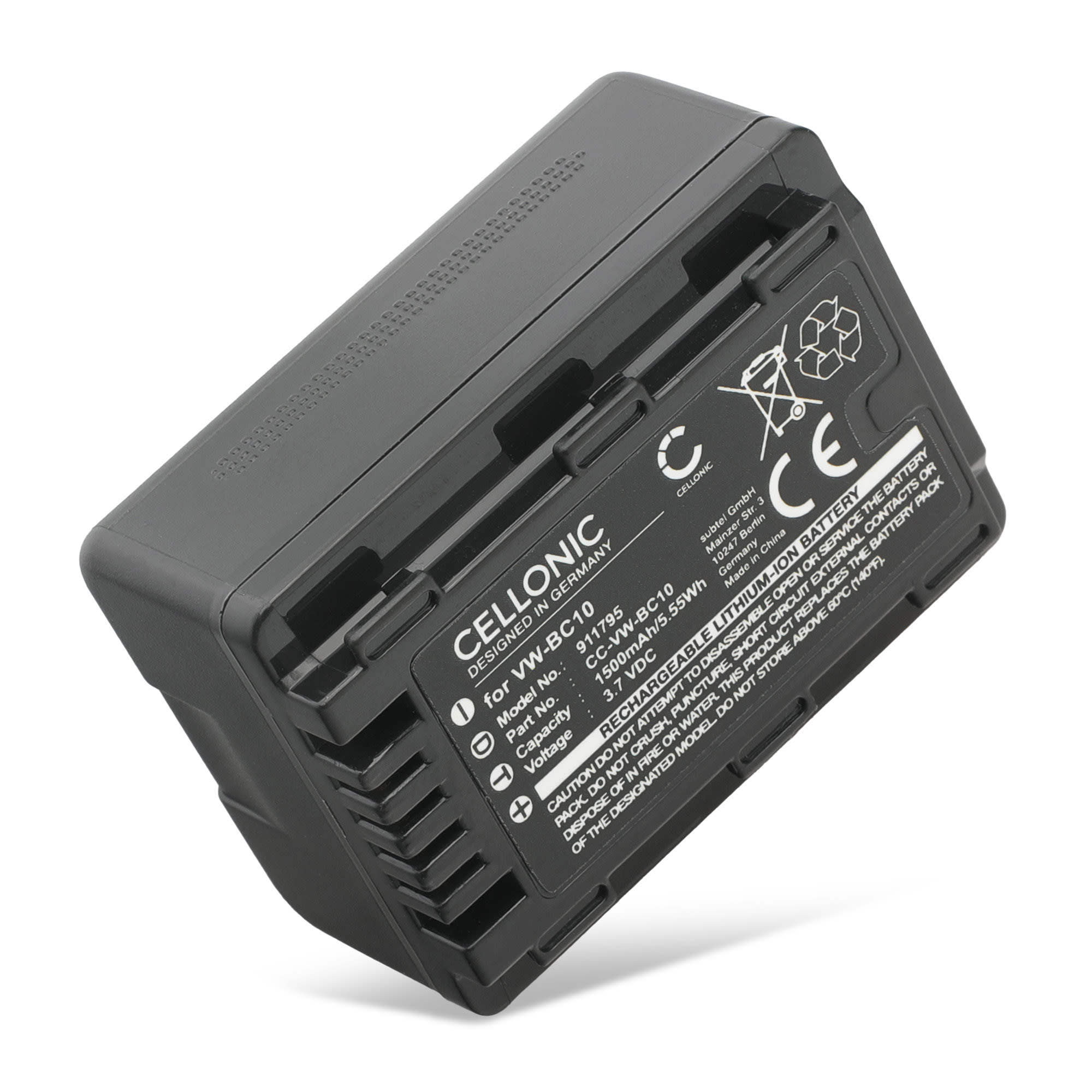 Panasonic VW-VBT190E-K - Batteria agli ioni di litio per videocaere