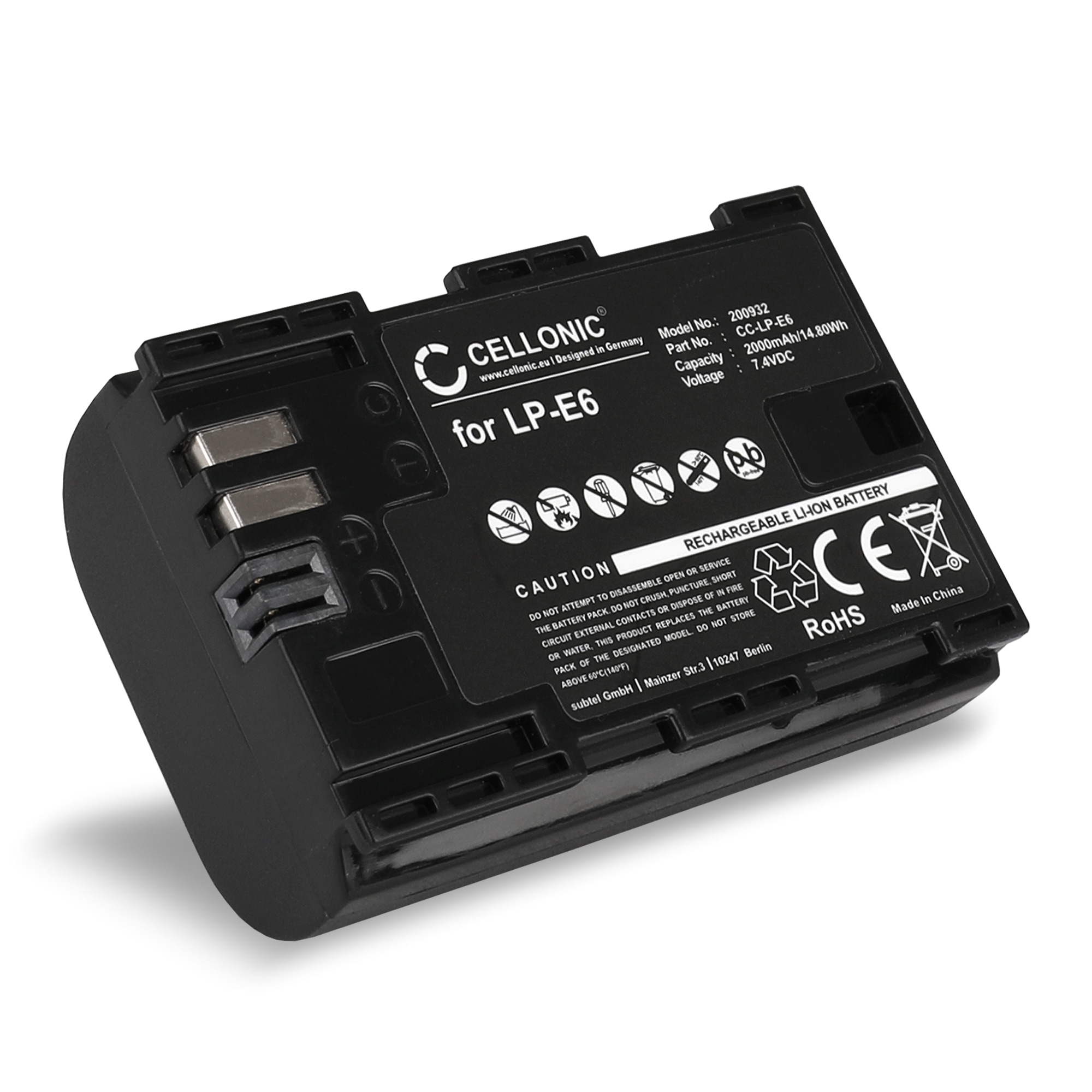 2x Batterie pour Canon EOS 5D Mark II III IV EOS 5DS R EOS 60D 60Da 6D