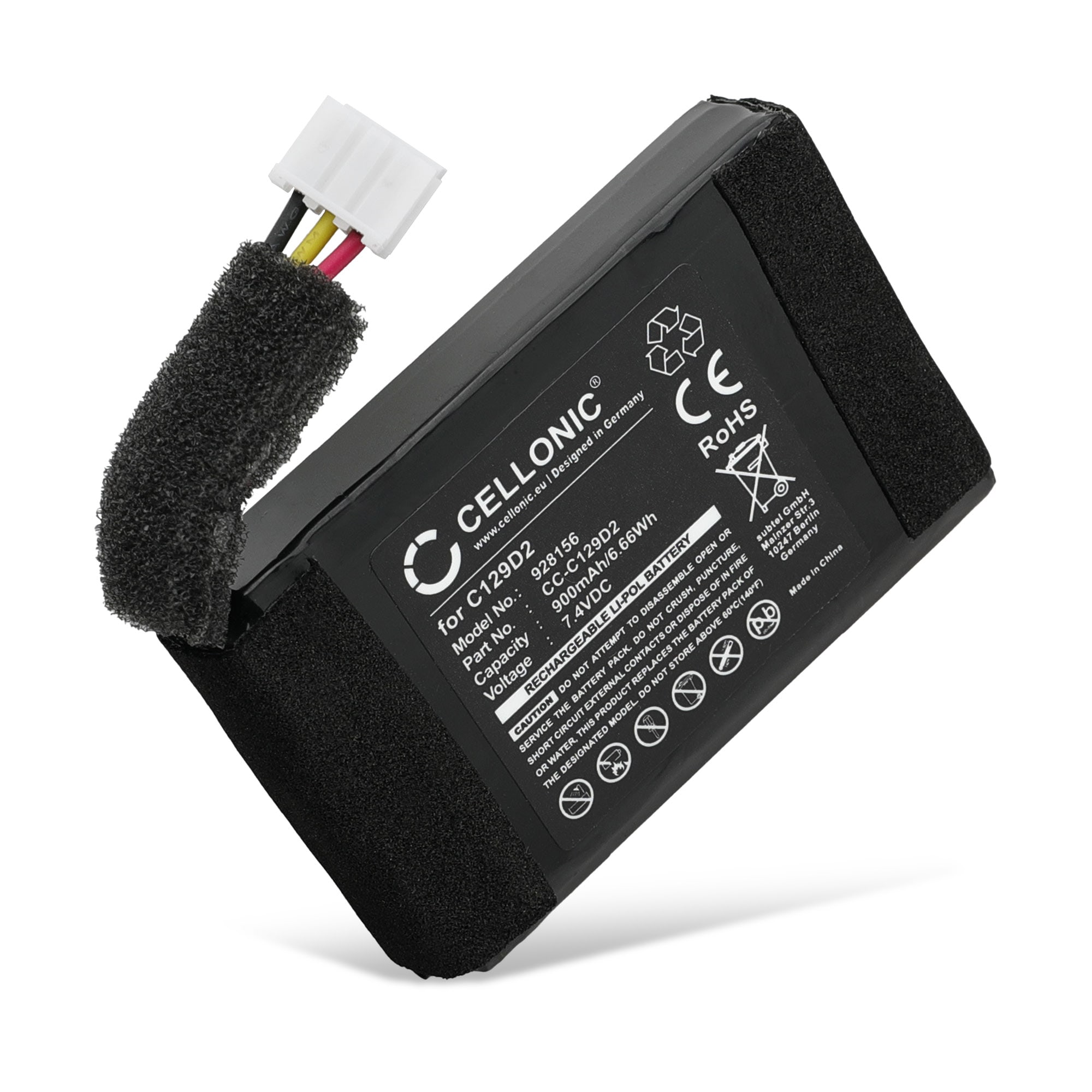 Batterie De Remplacement 1100mAh C129D2 Pour Enceinte Bang & Olufsen BeoPlay P2