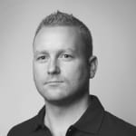 Black and white headshot of Peter Coppinger