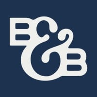 Beacon and Blade logo, a white B&B monogram on navy