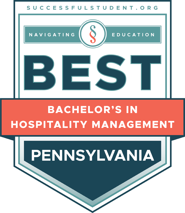 The Best Bachelor’s Degrees in Hospitality Management in Pennsylvania's Badge