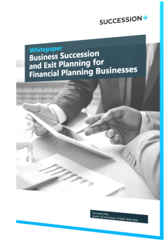 Succession Plus cover entitled Whitepaper: Business Succession & Exit Planning for Financial Planning Business