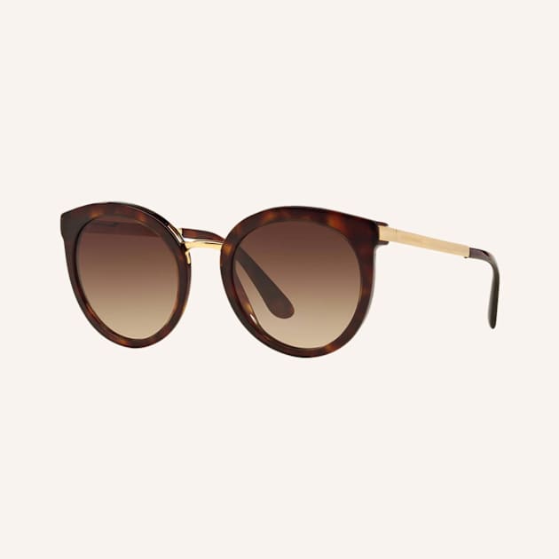 Runde Sonnenbrille für Damen in Braun