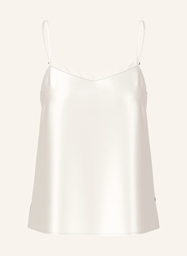 Zartes cremefarbenes Spaghettiträger-Top aus Seide von MARC CAIN 