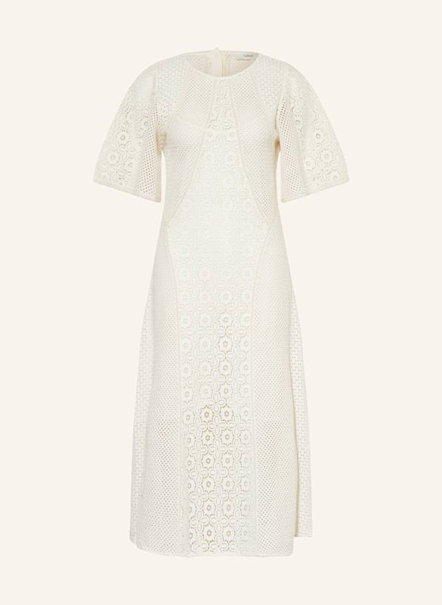 Cremefarbenes Kleid mit Lochstrick von ba&sh 