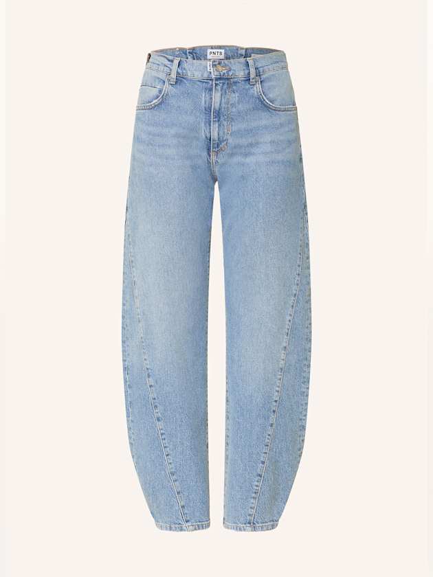 Blaue Barrel Jeans für Damen von PNTS