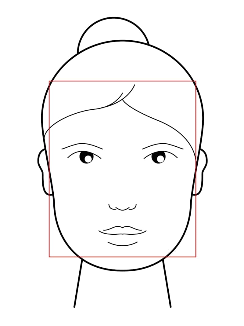 Grafik zeigt Frau mit eckigem Gesicht