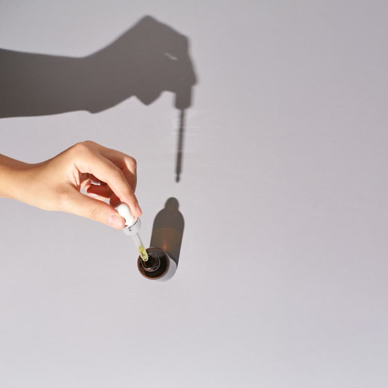 Pipette mit Rizinusöl