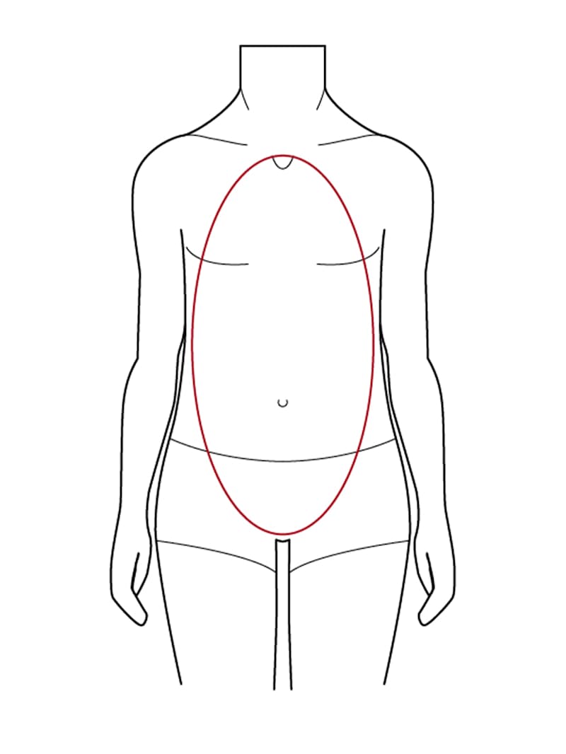 Grafik O-Figurtyp Männer