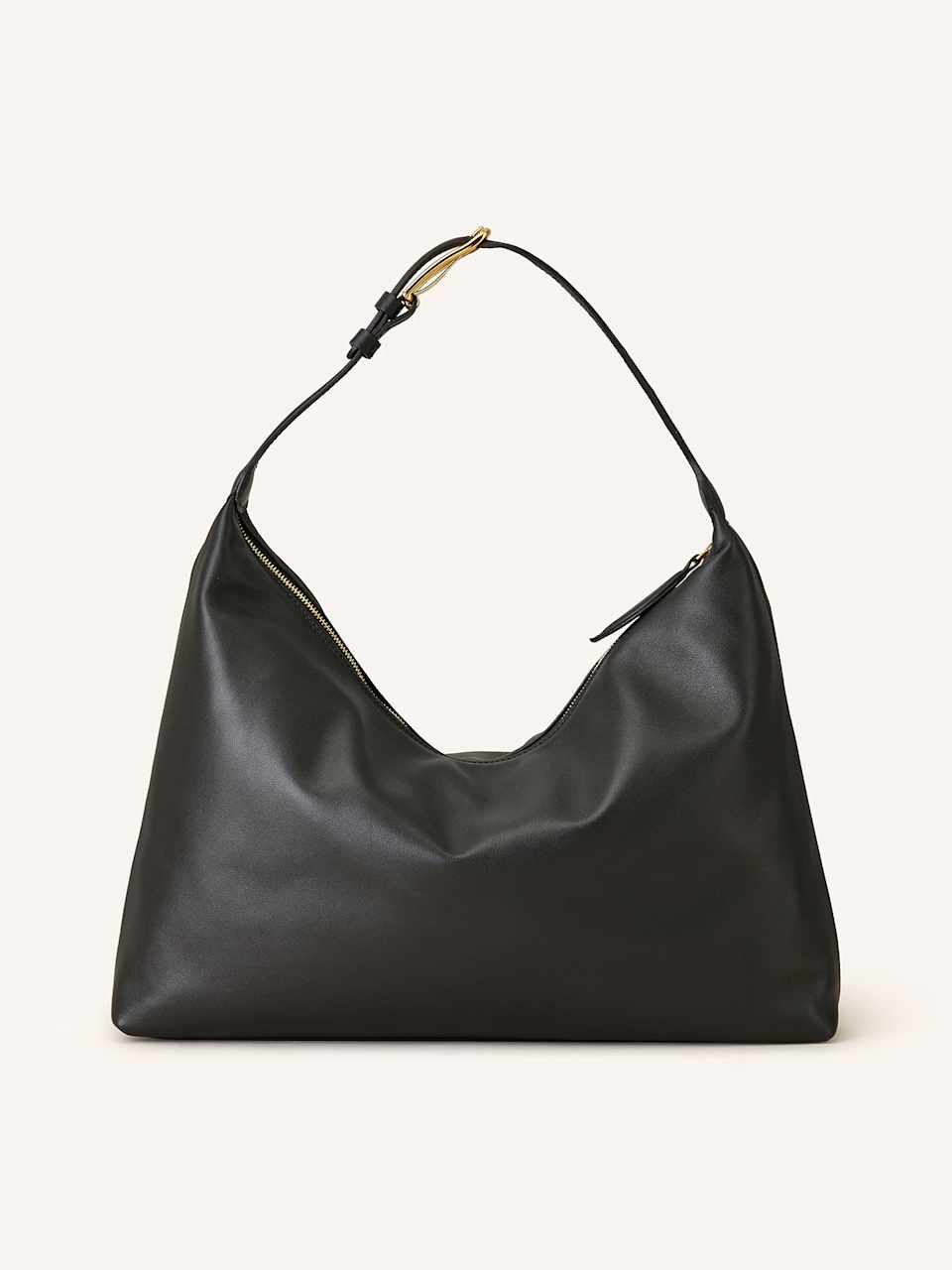 Schwarze Handtasche mit Henkel