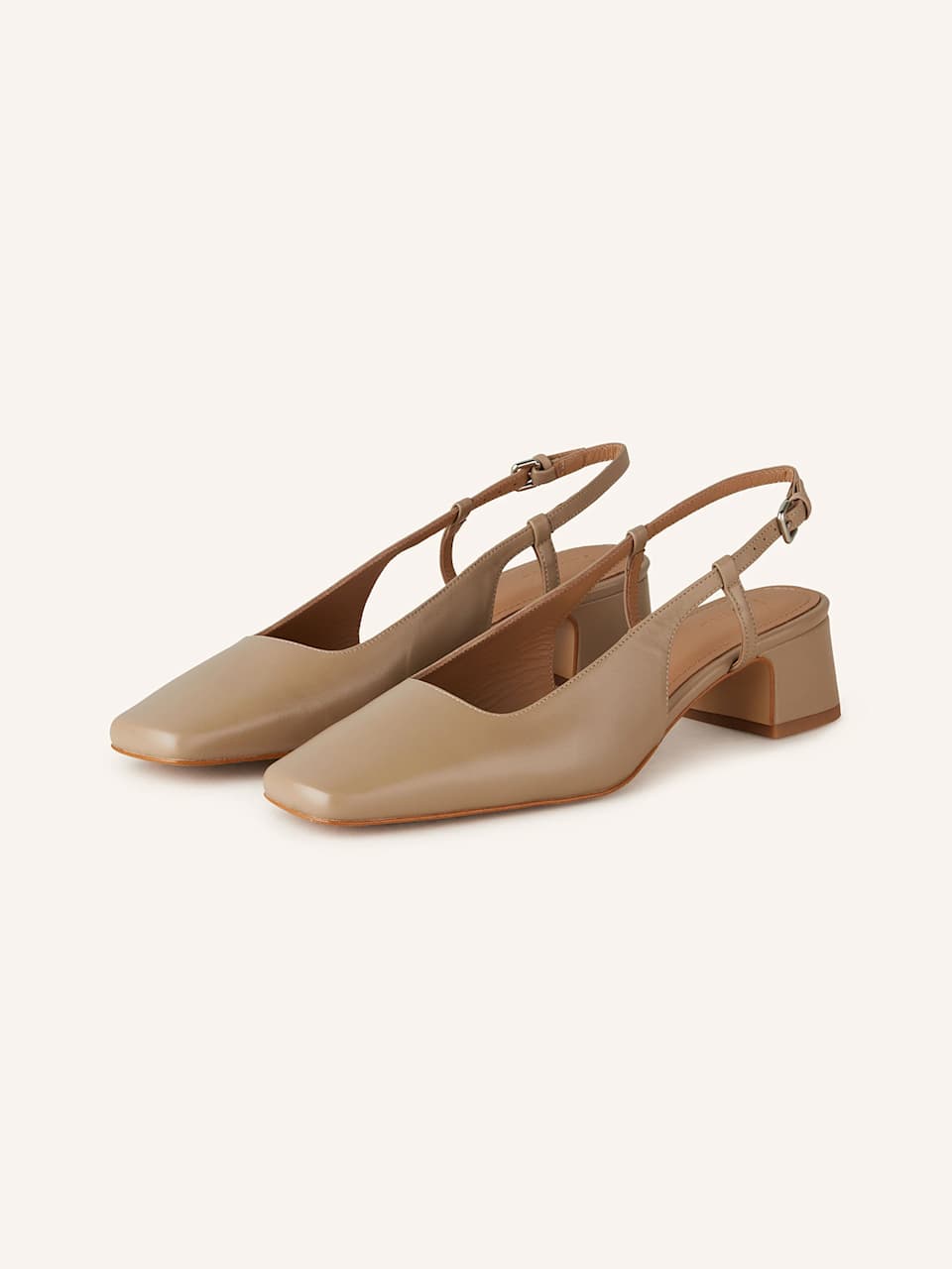 Beige Slingpumps für Damen 