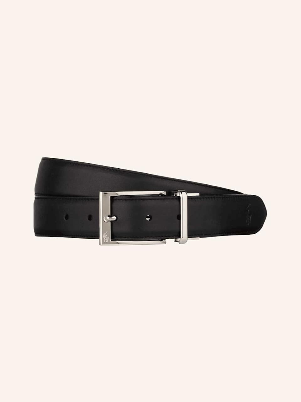 Schwarzer Business-Gürtel aus Leder