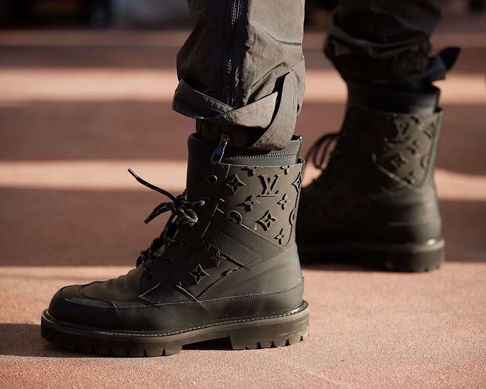 Combat Boots für Herren in der Farbe Dunkelgrün