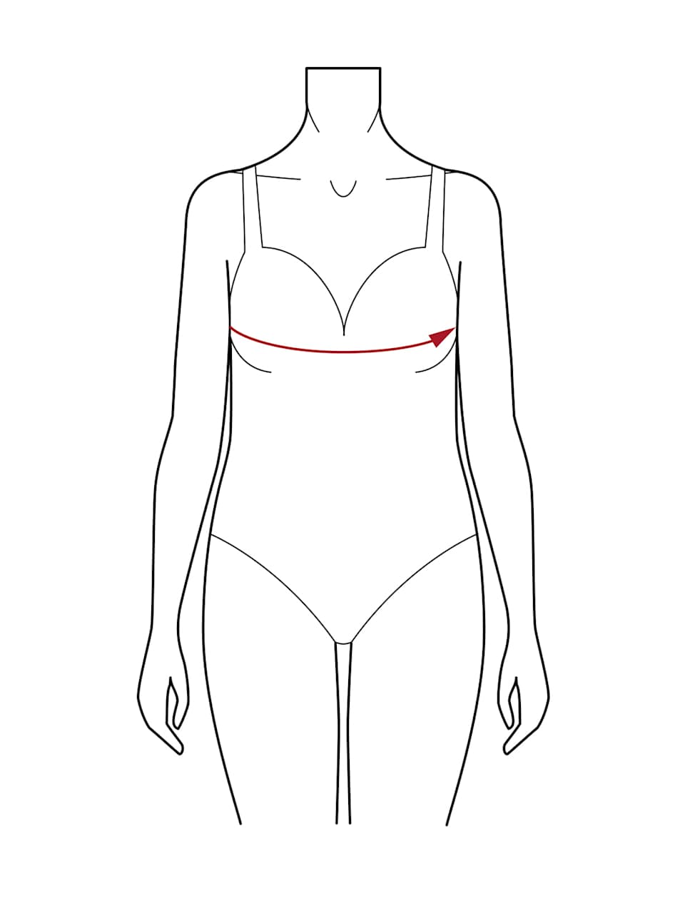 Grafik Figur mit großer Oberweite